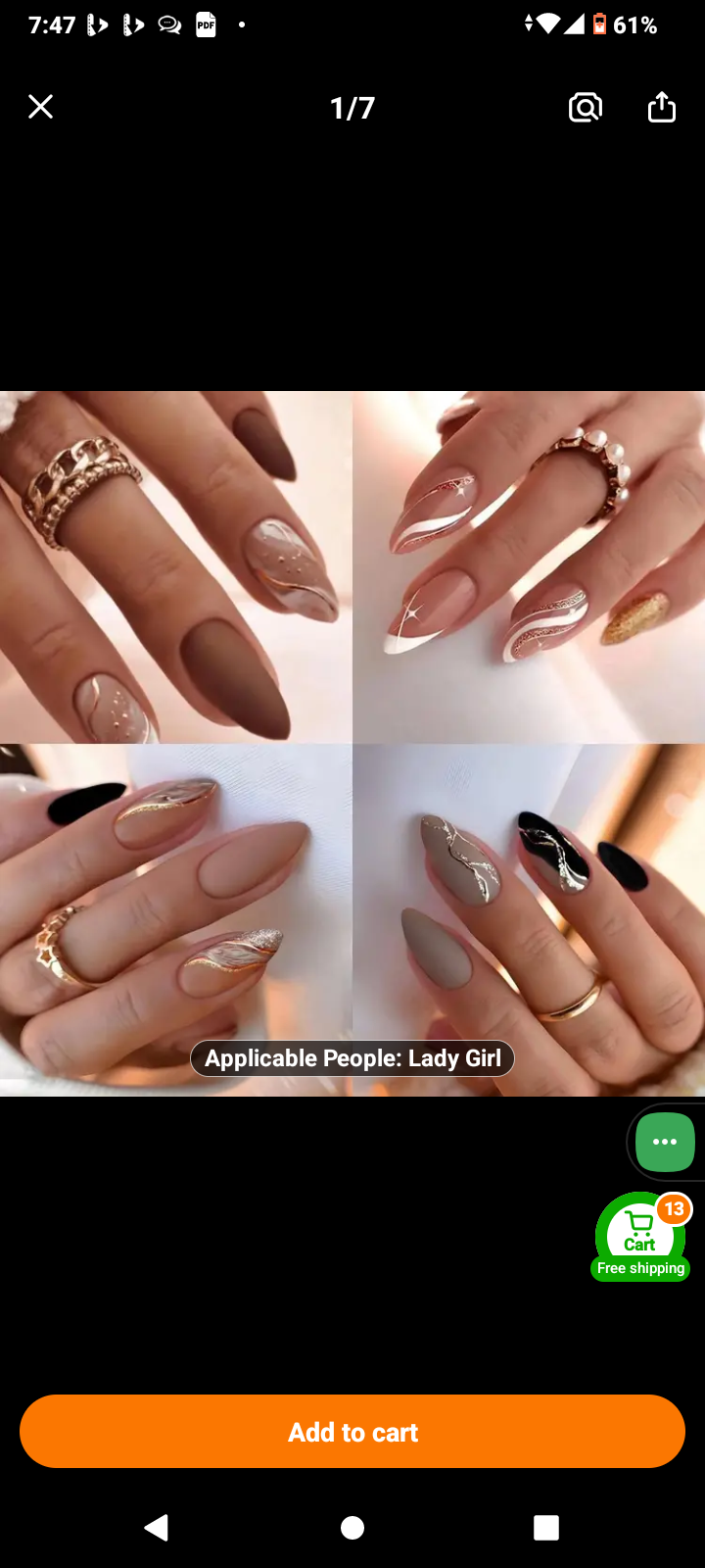 French style press-on nails - Buy on Payuee e-Shop