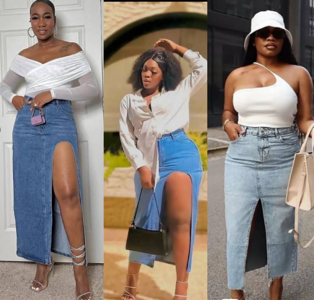 Long denim skirt  - Buy on Payuee e-Shop