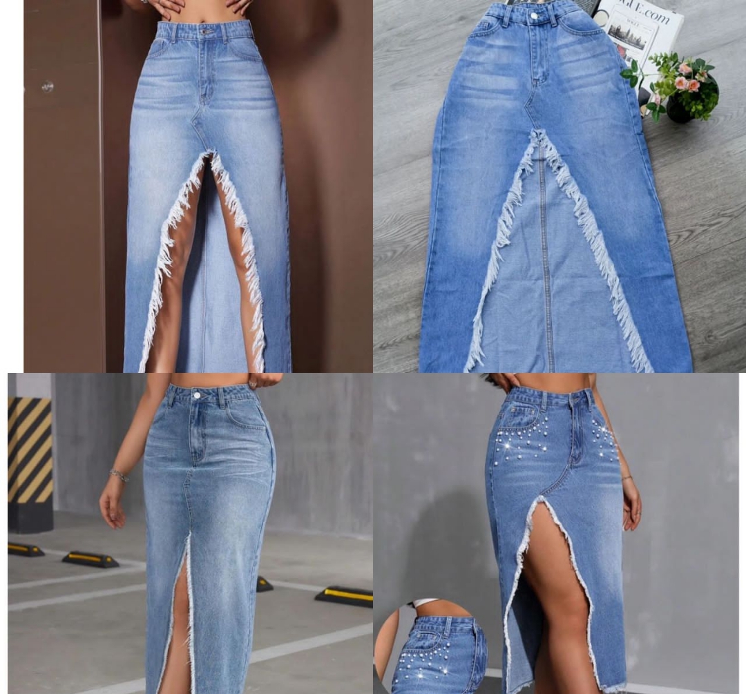Long denim skirt  - Buy on Payuee e-Shop