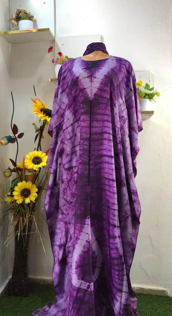 Adire silk Kampala maxi dress - Buy on Payuee e-Shop